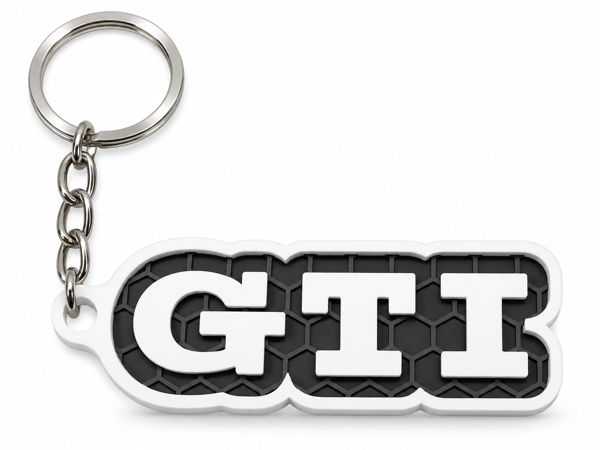 Breloc auto Volkswagen GTI clasic cu lanț și inel