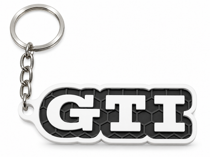 Breloc auto Volkswagen GTI clasic cu lanț și inel