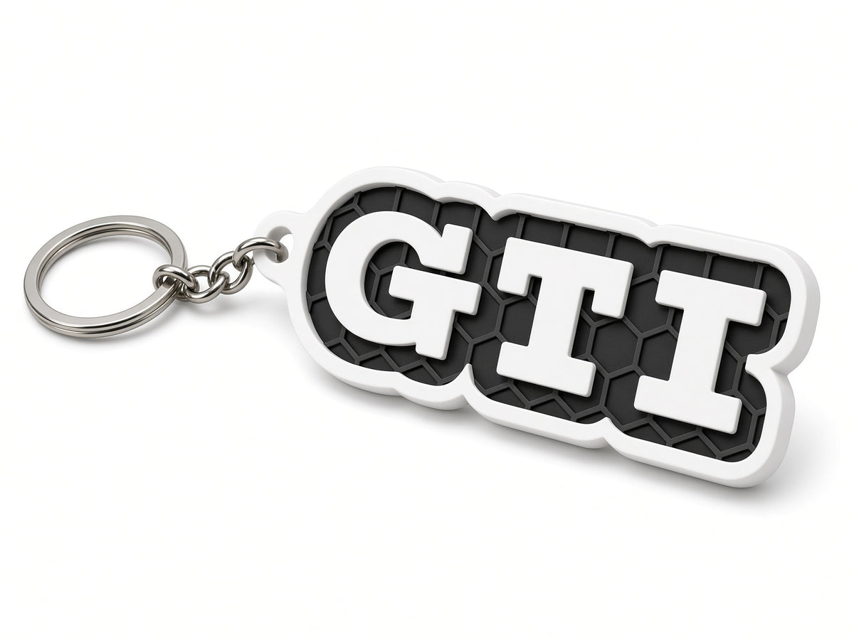 Breloc auto Volkswagen GTI clasic cu lanț și inel