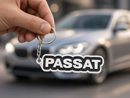 Breloc auto Volkswagen Passat cu lanț și inel