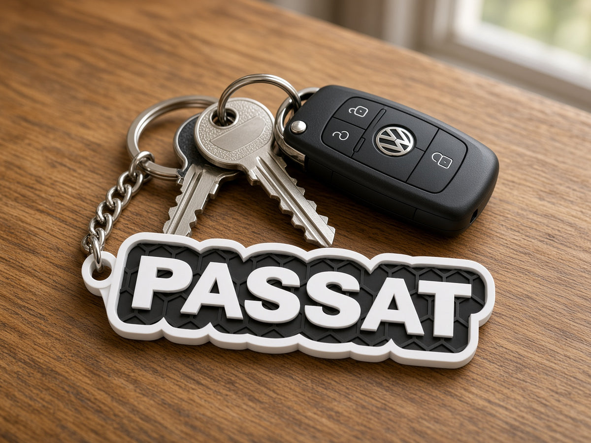 Breloc auto Volkswagen Passat cu lanț și inel