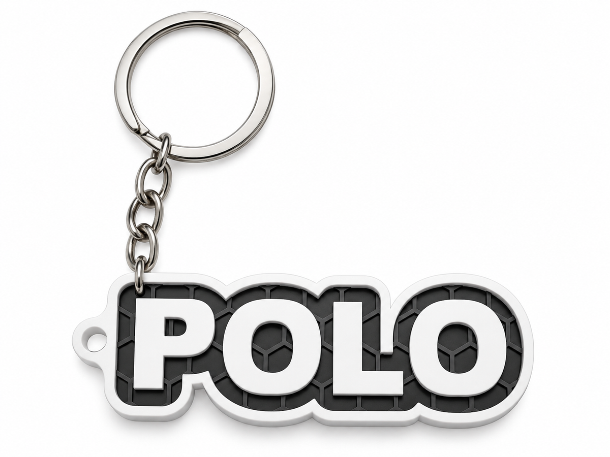 Breloc auto Volkswagen Polo cu lanț și inel