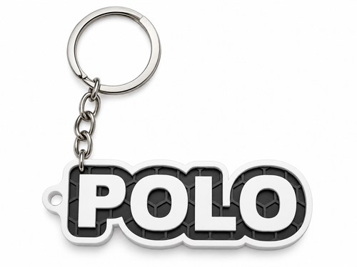 Breloc auto Volkswagen Polo cu lanț și inel