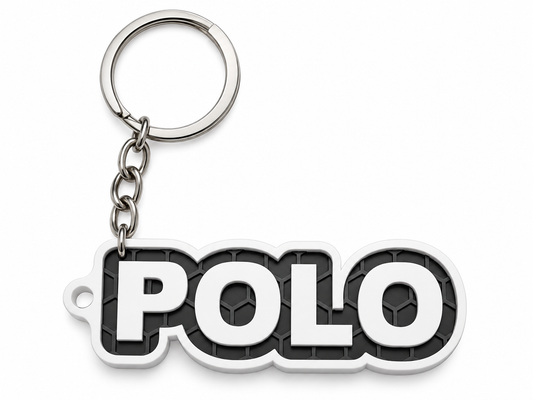 Breloc auto Volkswagen Polo cu lanț și inel