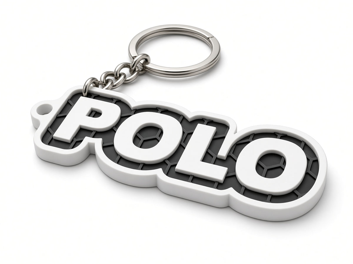 Breloc auto Volkswagen Polo cu lanț și inel
