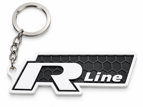 Breloc auto Volkswagen R-Line cu lanț și inel