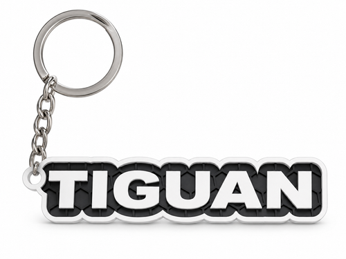Breloc auto Volkswagen Tiguan cu lanț și inel