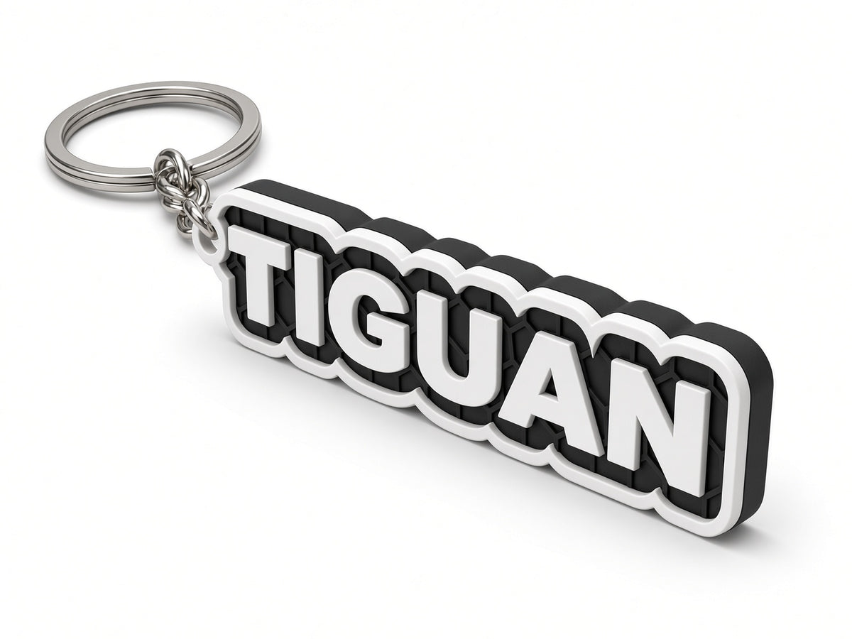Breloc auto Volkswagen Tiguan cu lanț și inel