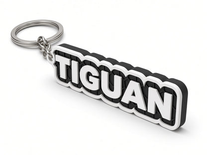 Breloc auto Volkswagen Tiguan cu lanț și inel