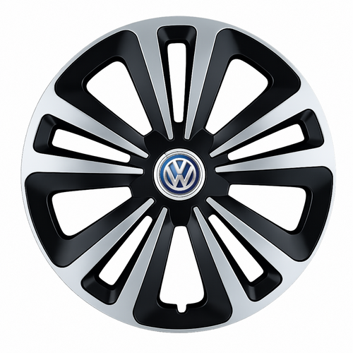 Set 4 Capace Roti Terra Gri-Negru R14 Compatibil Cu Volkswagen