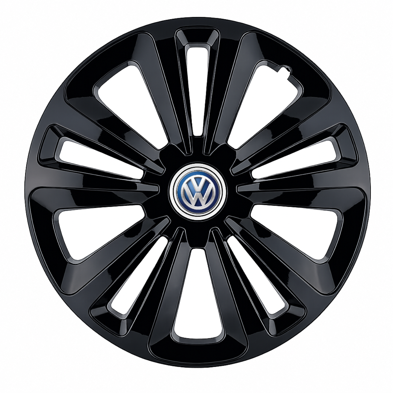 Set 4 capace roti Creative REY®, potrivite jantelor de R16, pentru Volkswagen, model terra negru