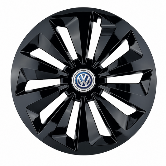 Set 4 capace roti Fox negru R14 Compatibil Cu Volkswagen