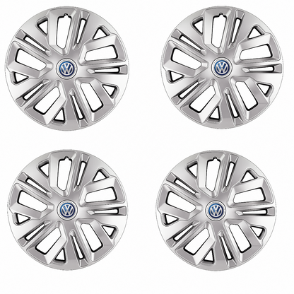 Set 4 Capace Roti 15 inchi (R15) Raven Gri, Compatibile Cu Volkswagen