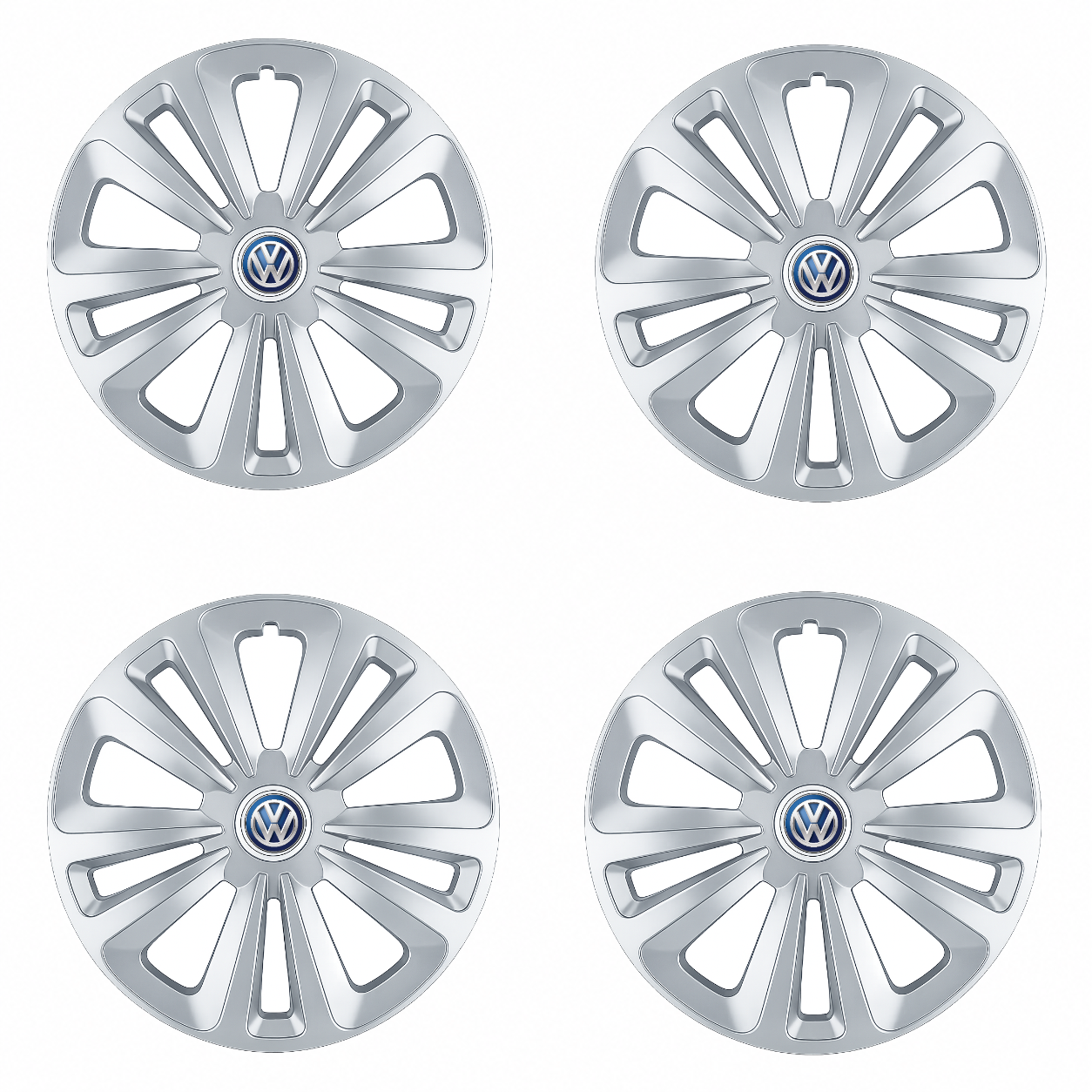 Set 4 Capace Roti Terra Gri R16, pentru Volkswagen