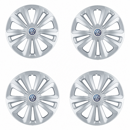 Set 4 Capace Roti Terra Gri R15 pentru Volkswagen