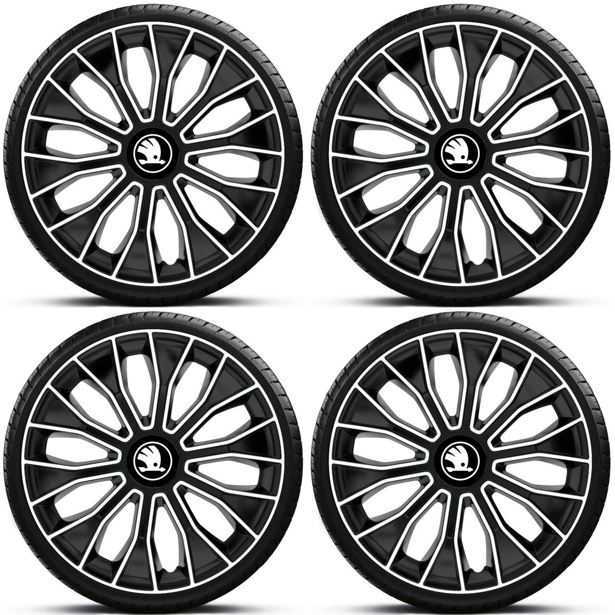Set 4 Capace Roti VOLTEC PRO R15, pentru Skoda Nou