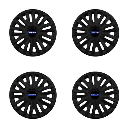 Set 4 capace roti potrivite jantelor de 15 inch compatibile VOLVO, Model - 313 Black