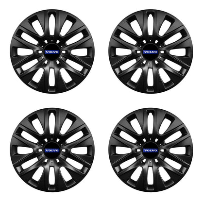 Set 4 capace roti 14 inchi (R14) compatibile gama Volvo model - 225 Black
