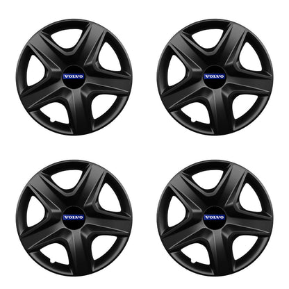 Set 4 capace roti potrivite jantelor de 16 inch compatibile VOLVO, Model 418 Black