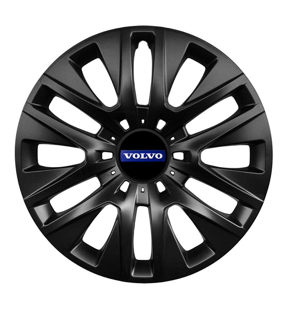 Set 4 capace roti 14 inchi (R14) compatibile gama Volvo model - 225 Black
