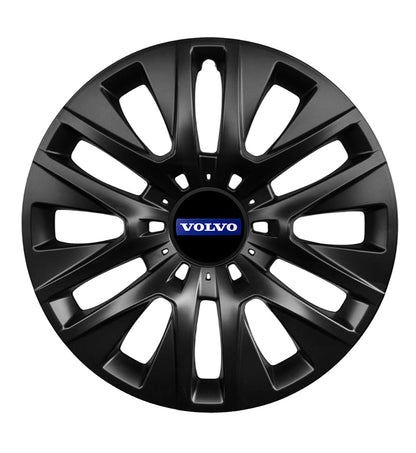 Set 4 capace roti 14 inchi (R14) compatibile gama Volvo model - 225 Black