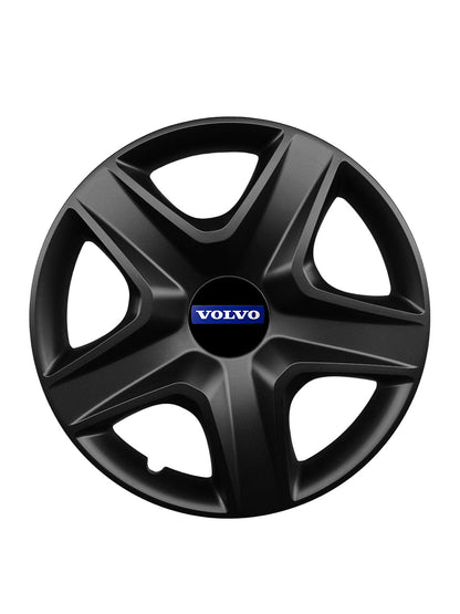 Set 4 capace roti potrivite jantelor de 16 inch compatibile VOLVO, Model 418 Black