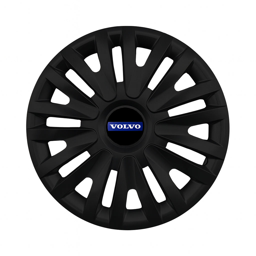 Set 4 capace roti potrivite jantelor de 14 inch compatibile VOLVO, Model - 217 Black