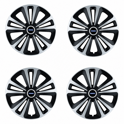 Set 4 Capace Roti Terra Gri-Negru R14 Compatibil Cu Volvo