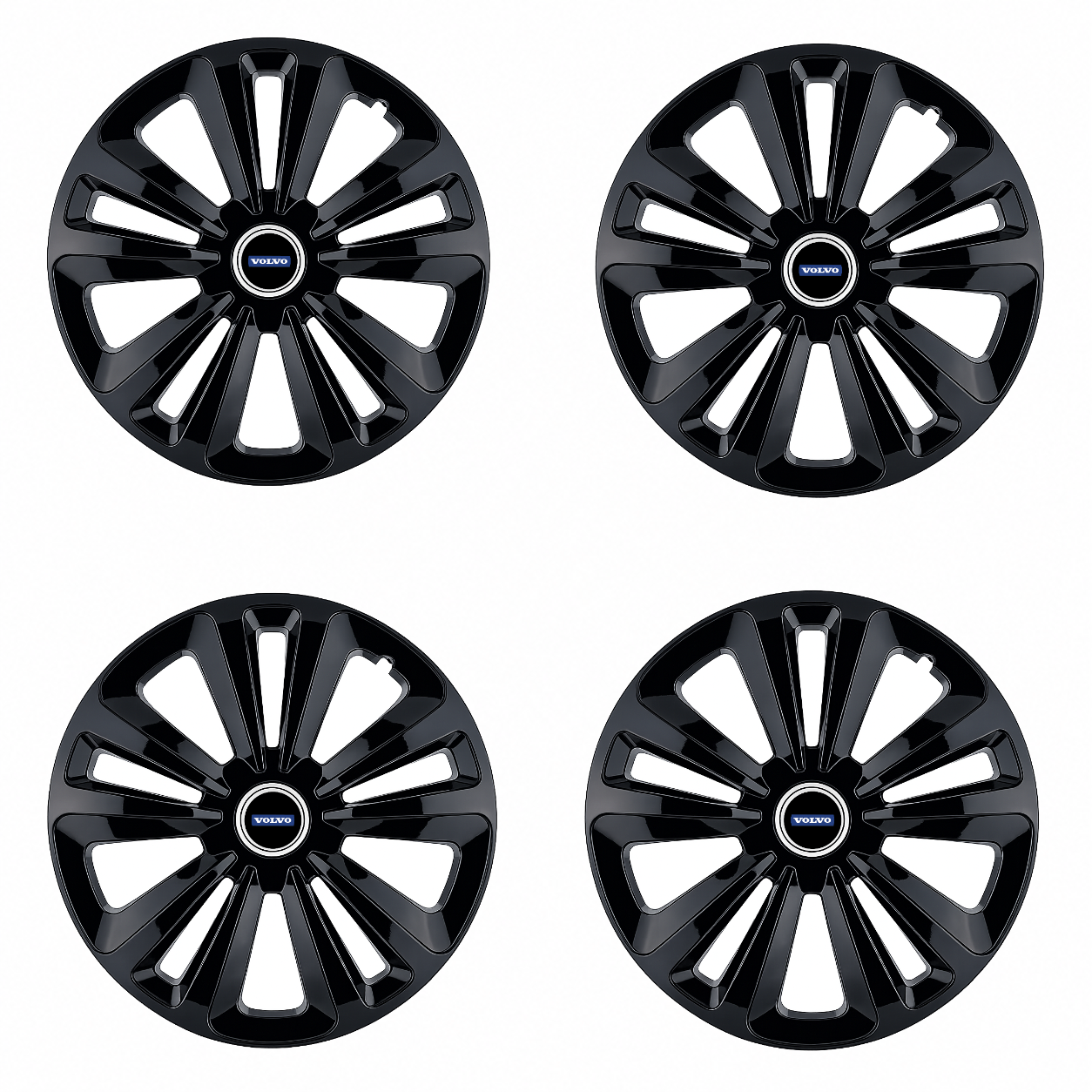 Set 4 Capace Roti Terra Negru R16, pentru Volvo