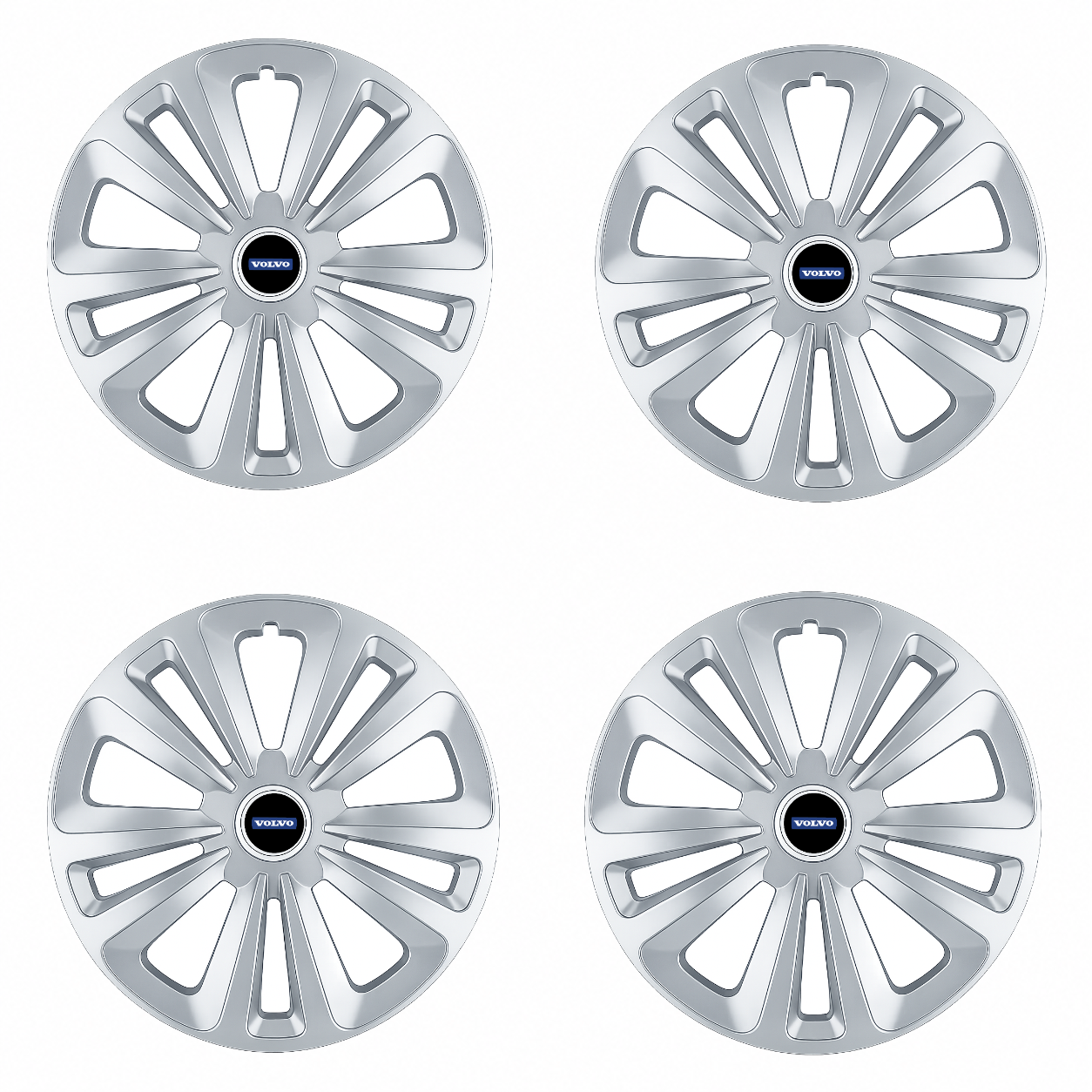 Set 4 Capace Roti Terra Gri R15 pentru Volvo