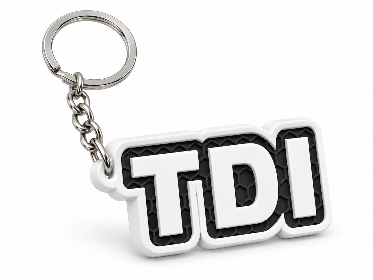 Breloc auto Volkswagen TDI cu lanț și inel