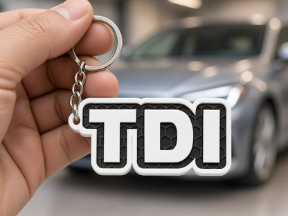 Breloc auto Volkswagen TDI cu lanț și inel