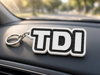Breloc auto Volkswagen TDI cu lanț și inel