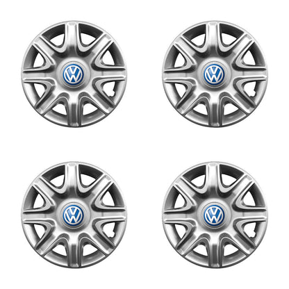 Set 4 capace roti potrivite jantelor de 15 inch compatibile gama VOLKSWAGEN model - 332, Sigla Albastra