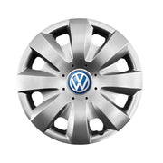 Set 4 capace roti potrivite jantelor de 15 inch compatibile gama VW Volkswagen, model - 321, Sigla Albastra