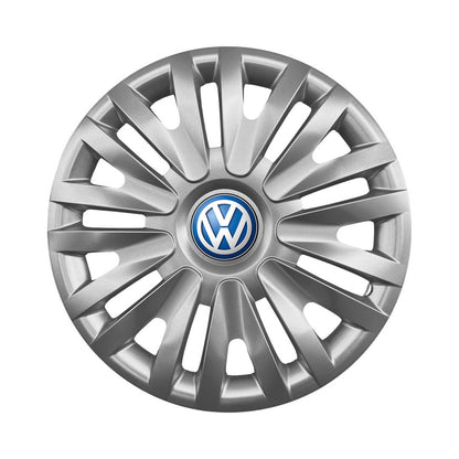 Set 4 capace roti potrivite jantelor de 14 inch compatibile VW - Model 217, Sigla Albastra