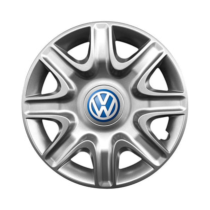 Set 4 capace roti potrivite jantelor de 15 inch compatibile gama VOLKSWAGEN model - 332, Sigla Albastra