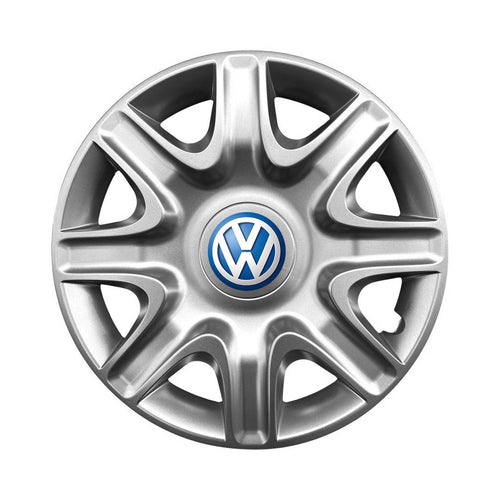 Set 4 capace roti potrivite jantelor de 15 inch compatibile gama VOLKSWAGEN model - 332, Sigla Albastra