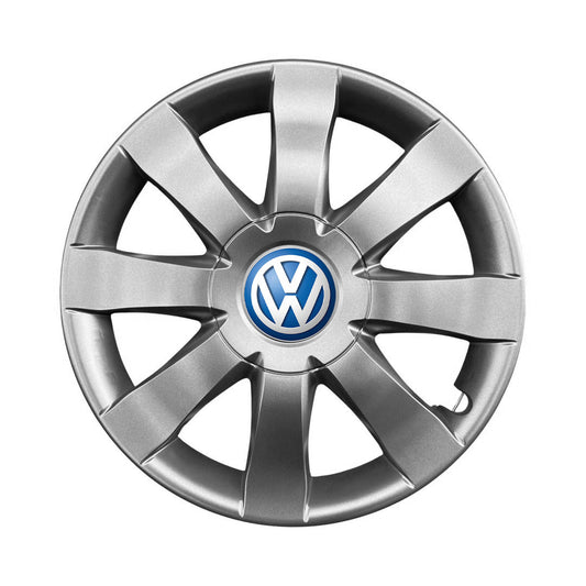 Set 4 capace roti potrivite jantelor de 15 inch compatibile gama VOLKSWAGEN model - 323, Sigla Albastra