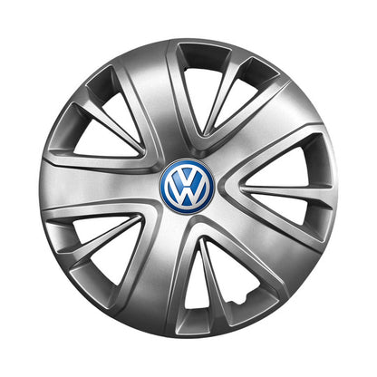 Set 4 capace roti 15 inchi (R15) compatibile gama VOLKSWAGEN model - 341, Sigla Albastra