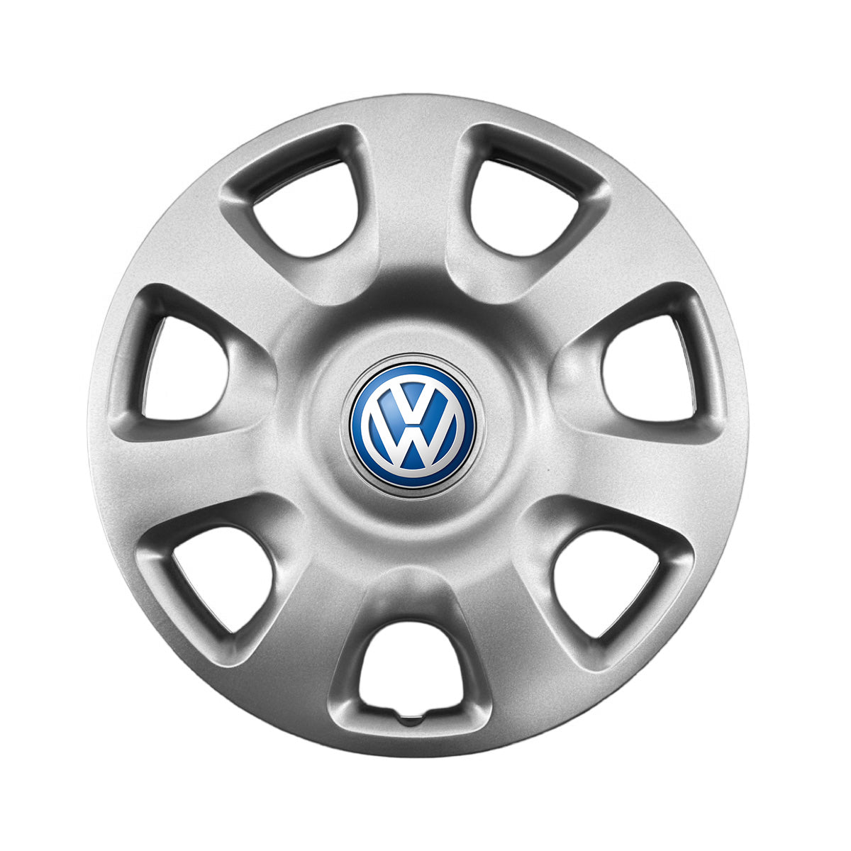 Set 4 capace roti potrivite jantelor de 15 inch compatibile gama Volkswagen model - 336, Sigla Albastra