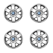 Set 4 capace roti potrivite jantelor de 15 inch compatibile Volkswagen, Model - 310, Sigla Albastra