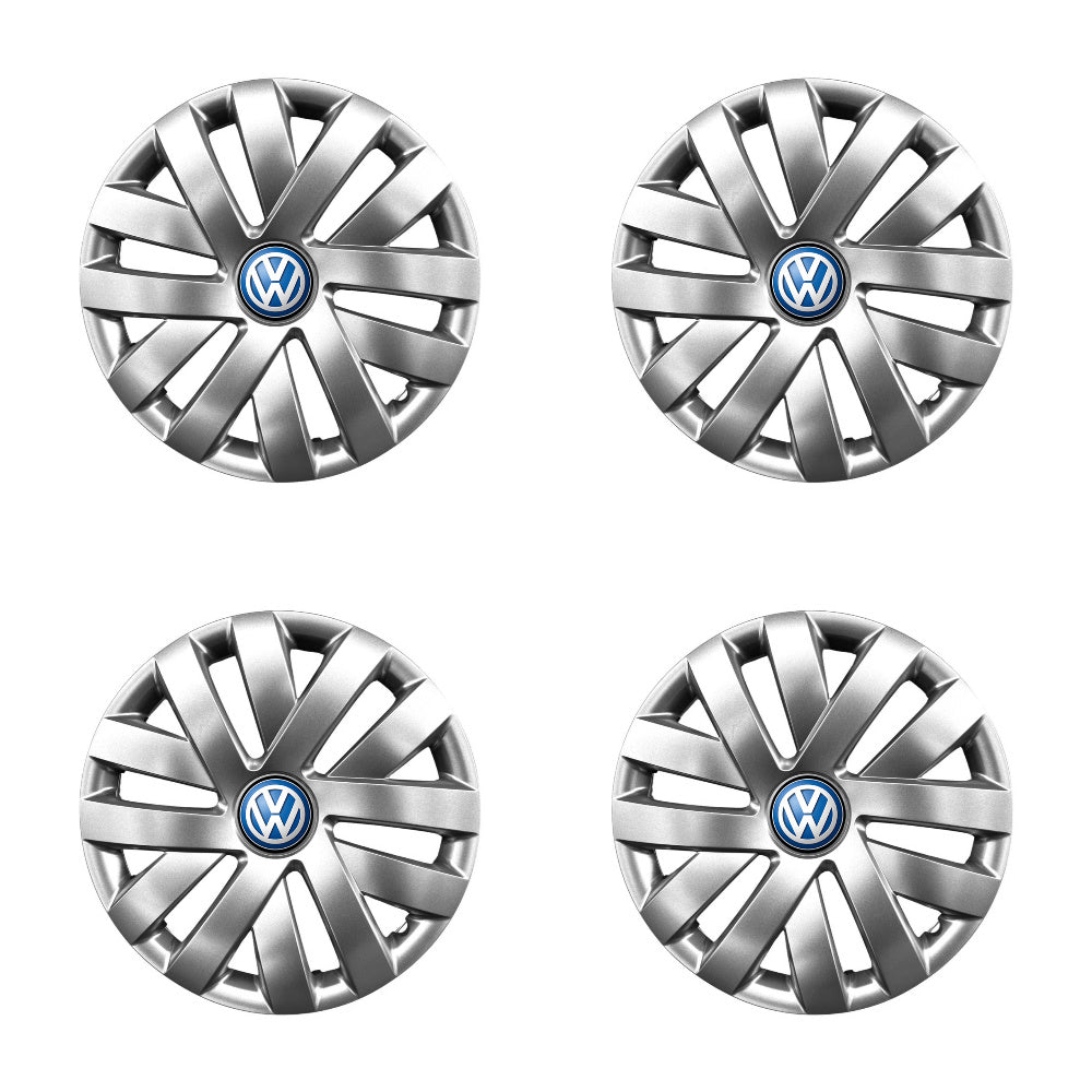 Set 4 capace roti 16 inchi (R16) compatibile gama Volkswagen model - 409, Sigla Albastra