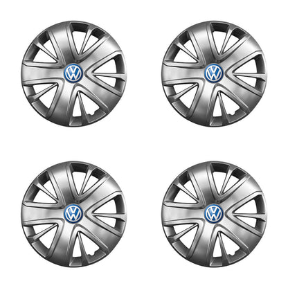 Set 4 capace roti 15 inchi (R15) compatibile gama VOLKSWAGEN model - 341, Sigla Albastra