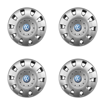 Set 4 capace roti 16 inchi (R16) compatibile gama VOLKSWAGEN, model - 401, Sigla Albastra