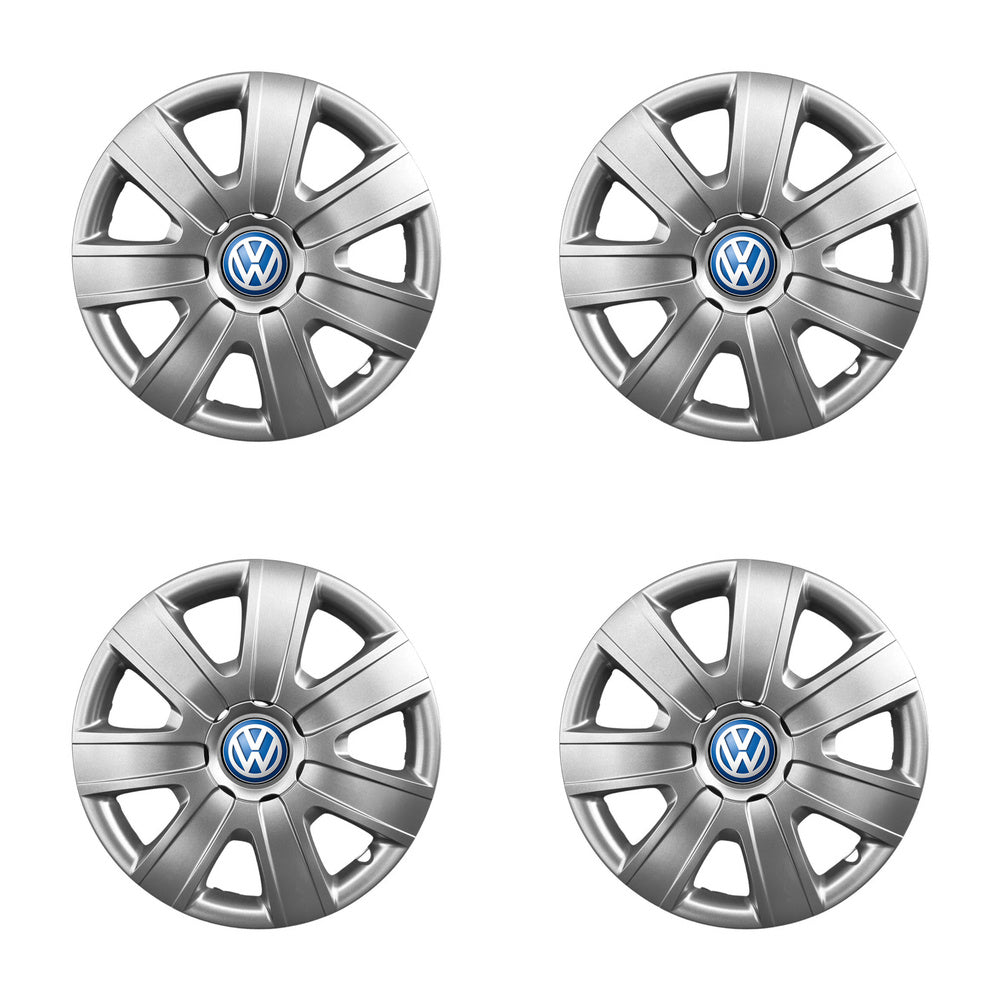 Set 4 capace roti 15 inchi (R15) compatibile Volkswagen, Model - 325, Sigla Albastra