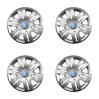 Set 4 capace roti 16 inchi (R16) compatibile gama Volkswagen model - 406, Sigla Albastra