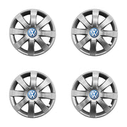Set 4 capace roti potrivite jantelor de 15 inch compatibile gama VOLKSWAGEN model - 323, Sigla Albastra
