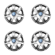 Set 4 capace roti potrivite jantelor de 14 inch compatibile gama Volkswagen, model - 223, Sigla Albastra