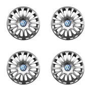 Set 4 capace roti potrivite jantelor de 15 inch compatibile gama Volkswagen model - 329, Sigla Albastra